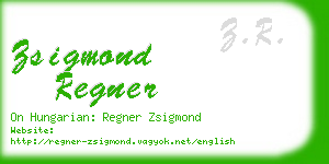 zsigmond regner business card